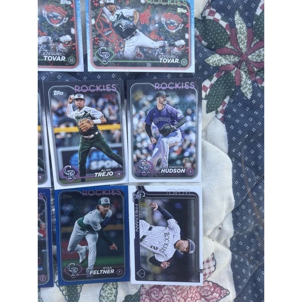 Rockies Lot Tovar Holiday x2 Trejo Hudson Feltner Topps 8 Cards